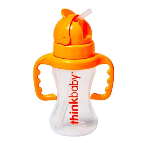 Thinkbaby Bottle - Thinkster - Straw - Orange -266 ml