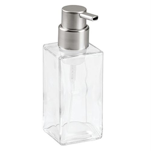 InterDesign Casilla Glass Foaming Soap Dispenser Pump