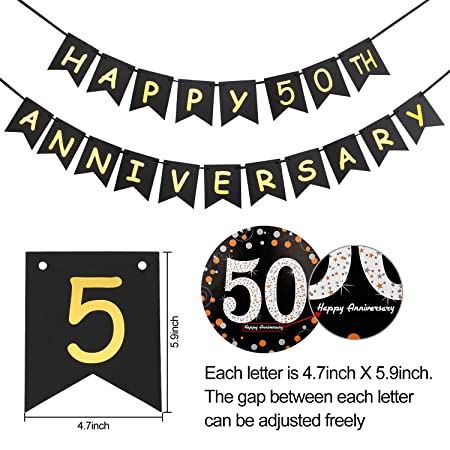 50th Anniversary Decorations Kit
