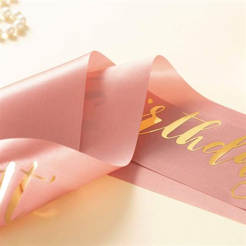 MAGJUCHE It's My 12th Birthday sash, Rose Gold Girl 12 Years Birthday Gifts Party Supplies, Pink Party Decorations