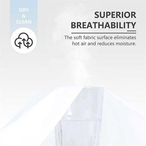 Waterproof Breathable Mattress Protector white color