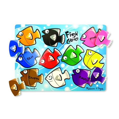 Melissa & Doug Fish Colors Mix n Match Peg Puzzle