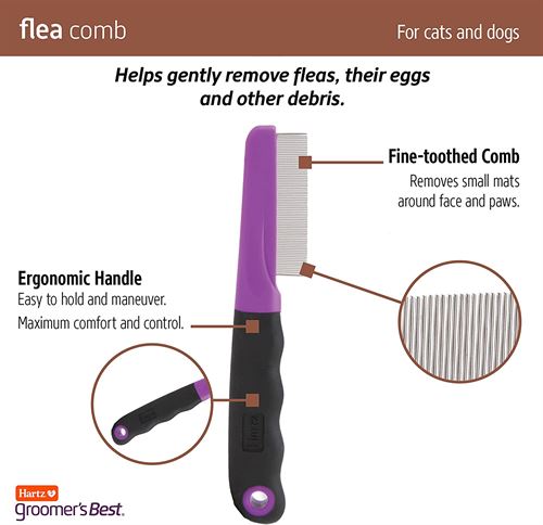 Hartz Groomer's Best Flea Comb for Dogs and Cats