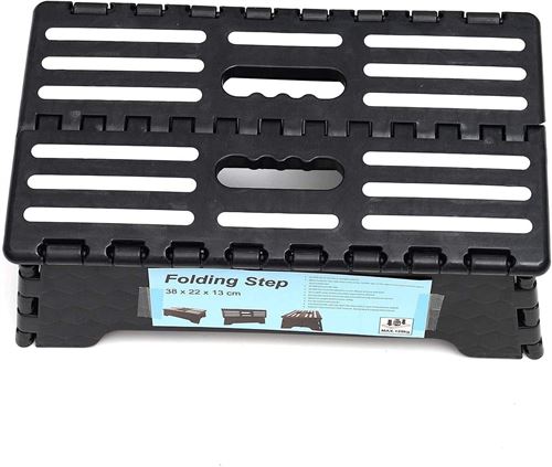 Ihomepark Folding Step Stool for Adult and Elderly, 5" Lightweight Portable Plastic Step Stool,