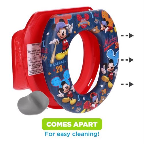 Disney Mickey Mouse "All Star" Soft Potty Seat with Potty Hook