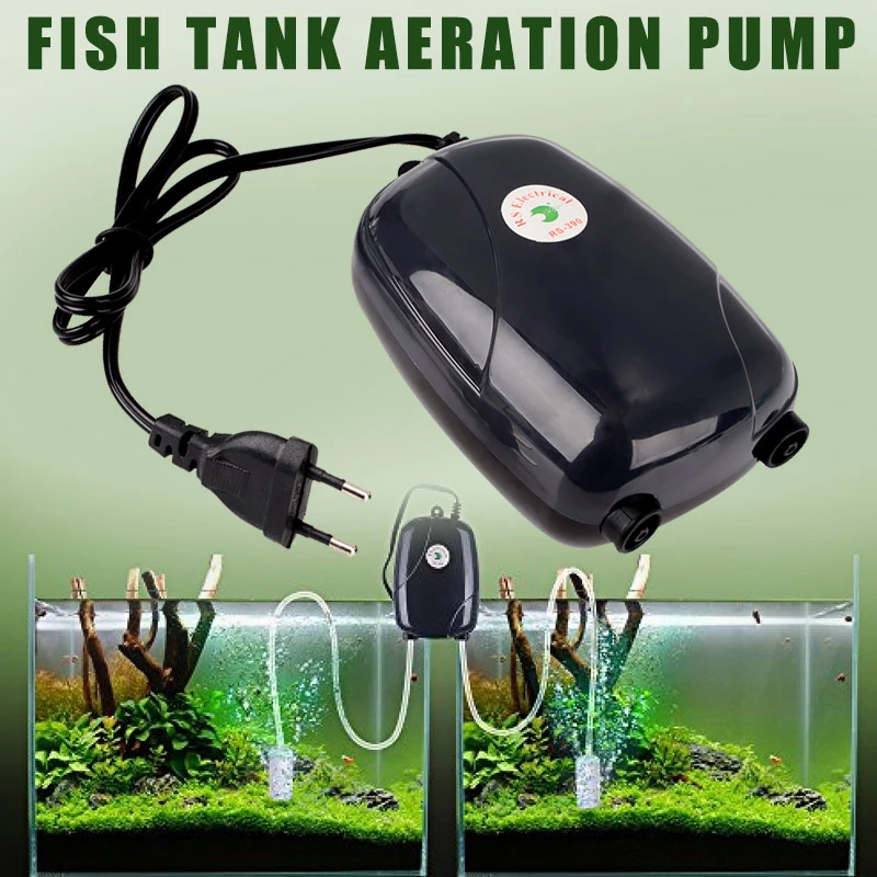 RS Electrical Oxygen Air Pump for Fish Tanks RS-390