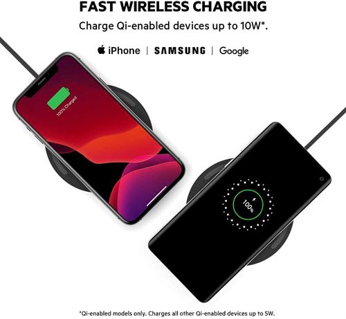 Belkin Wireless Charger with Base - 10W - Compatible with Most Smartphones