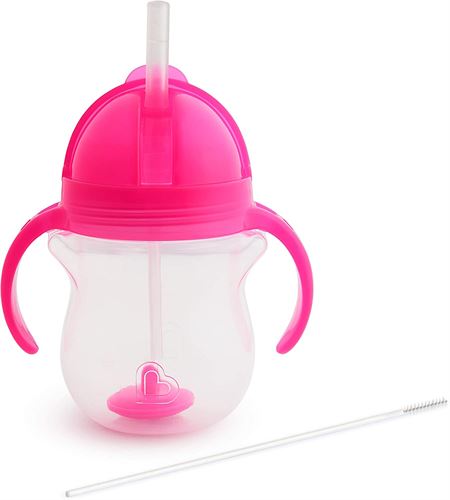 Munchkin Click Lock Tip and Sip Weighted Flexi Straw Trainer Cup