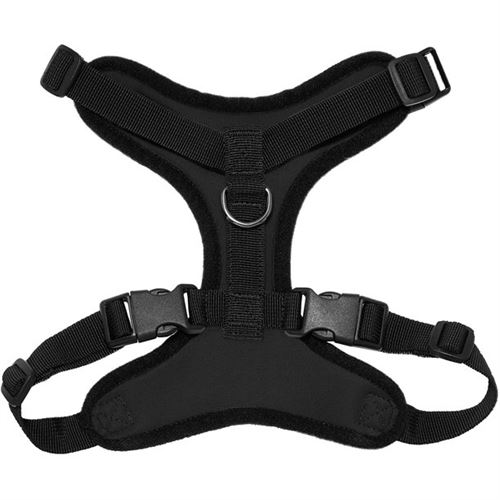 Voyager Polyester Mesh Step-in Dog Harnesses, Black, L (19" to 30" Chest Size)