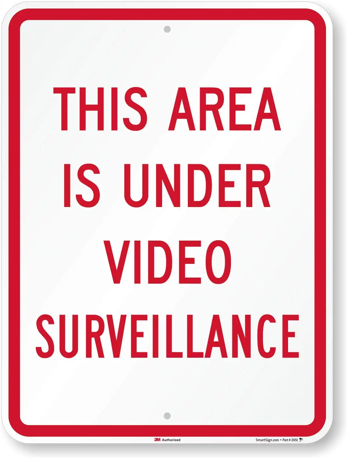 SmartSign "This Area Is Under Video Surveillance" Sign