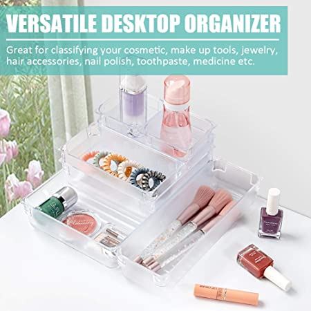 32 PCS Drawer Organizer Plastic Makeup or office supplies Drawer Organizer
