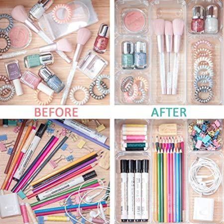 32 PCS Drawer Organizer Plastic Makeup or office supplies Drawer Organizer