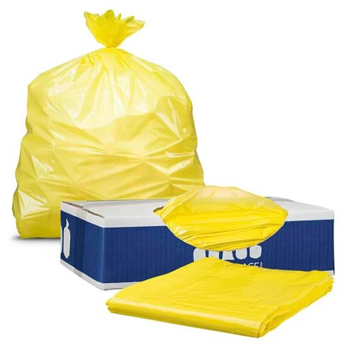 Plasticplace 55-60 Gallon Heavy Duty Trash Bags, 50 Count, Yellow