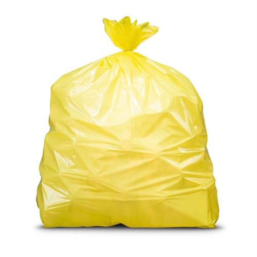 Plasticplace 55-60 Gallon Heavy Duty Trash Bags, 50 Count, Yellow