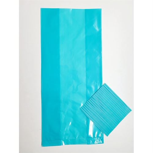 Way To Celebrate Treat Bags With Twist Ties, Teal, 20 Count
