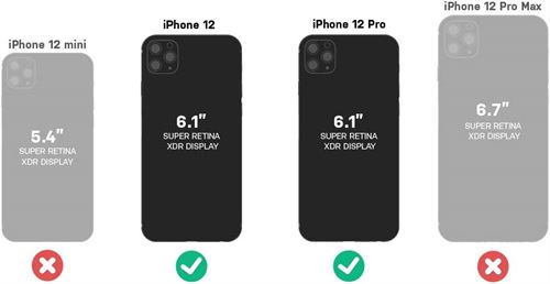 OTTERBOX DEFENDER SERIES SCREENLESS EDITION Case for iPhone 12 & iPhone 12 Pro - BLACK