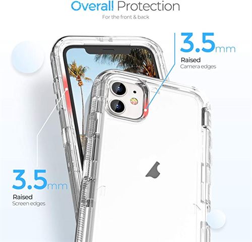 ORIbox Case Compatible with iPhone 11 pro Case, Heavy Duty Shockproof Anti-Fall Clear case