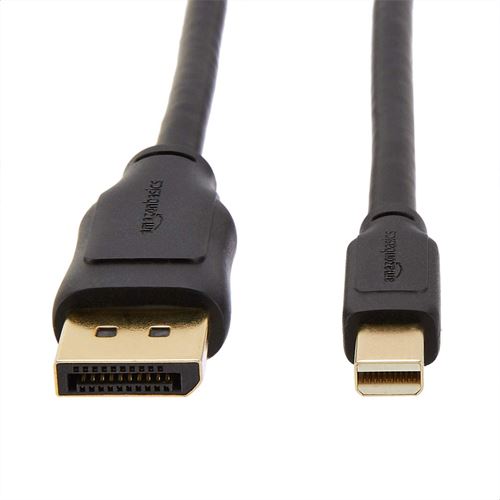 Amazon Basics 4K Mini DisplayPort to DisplayPort Cable -1.8 m, Black