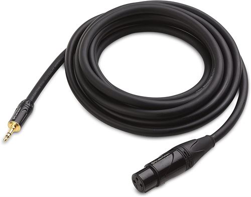 Cable Matters (1/8 Inch) Unbalanced 3.5mm to XLR Cable 3 m Male to Female