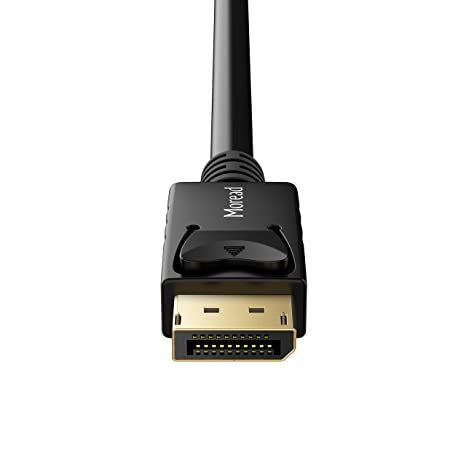 Moread DisplayPort to DisplayPort Cable, 6 Feet, Gold