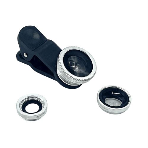 Vistashops - 3-in-1 Universal Clip on Smartphone Camera Lens