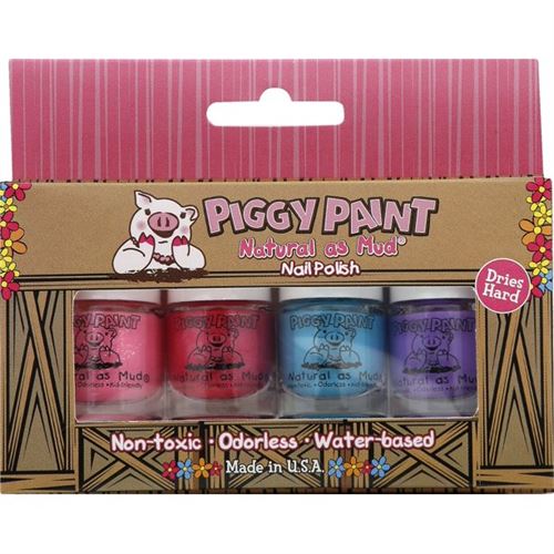Piggy Paint Nail Polish- 4 Bottle Box.