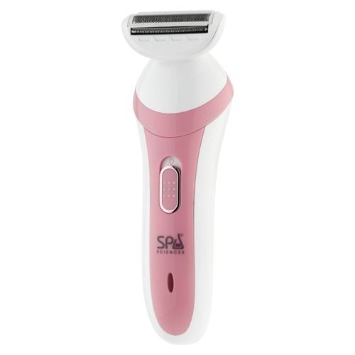 Spa Sciences Cordless Electric Lady Shaver and Bikini Trimmer Hair Removal - USB Rechargeable
