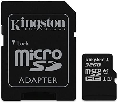 Kingston Digital 32 GB microSDHC Class 10 UHS-1 Memory Card 30MB/s with Adapter