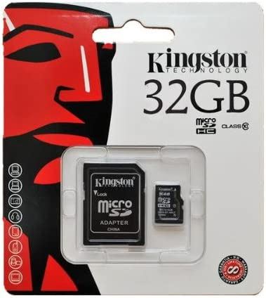 Kingston Digital 32 GB microSDHC Class 10 UHS-1 Memory Card 30MB/s with Adapter