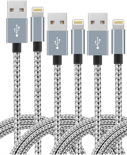 iPhone Lightning Cable, IDISON [3-Pack1.8/1.8/1.8 m], Premium Fast USB Charging Cord, Apple MFi Certified for iPhone Charger