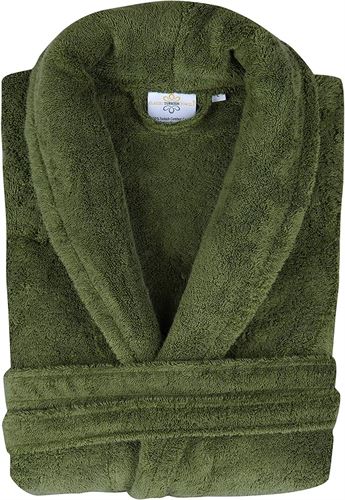 Classic Turkish Towels - Luxury Terry Cloth Robe for Men and Women, 100% Turkish Cotton, Soft and Plush, Long Unisex Bathrobe