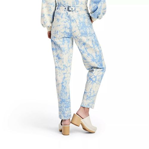 Women's Marble Print High-Rise Tapered Jeans - Rachel Comey x Target Blue