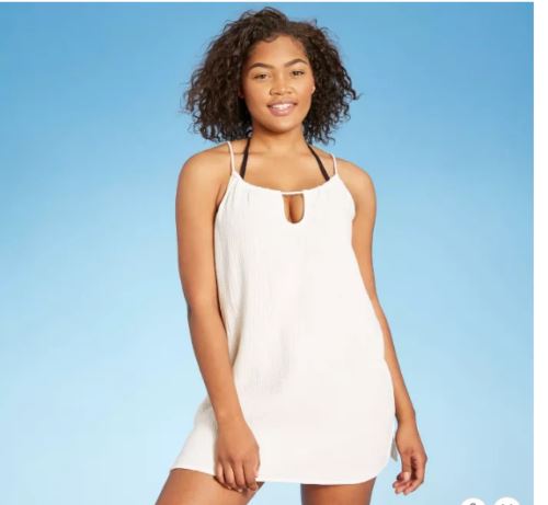 Women's Tunneled Rope Strap Mini Cover Up Dress -  from Shade & Shore ™ XL