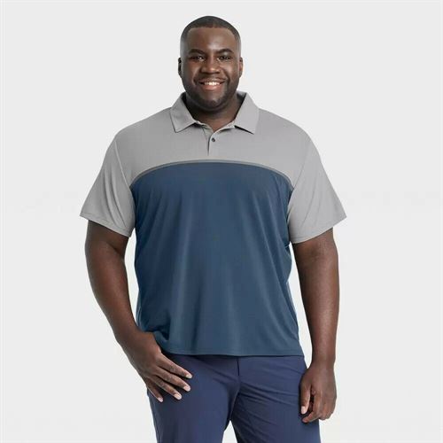 Men's Contrast Polo Shirt - All in Motion Gray S