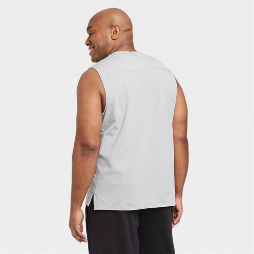 Men's Sleeveless Performance T-Shirt - All in Motion Light Gray S