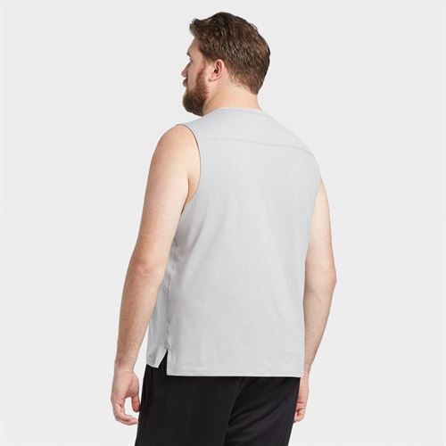 Men's Sleeveless Performance T-Shirt - All in Motion Light Gray S