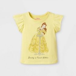 Toddler Girls' Disney Princess Belle 'Beauty Within' Short Sleeve Graphic T-Shir