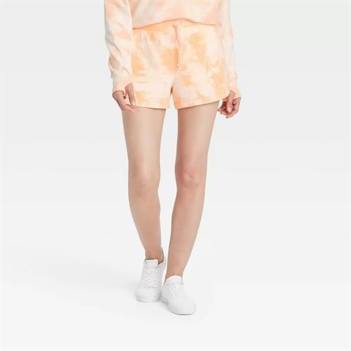 Women's High-Rise French Terry Shorts 3.5 - All in Motion Pale Peach XXL,  Pale - Miazone