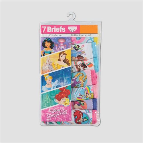 Girls' Disney Princess 7pk Underwear - Miazone
