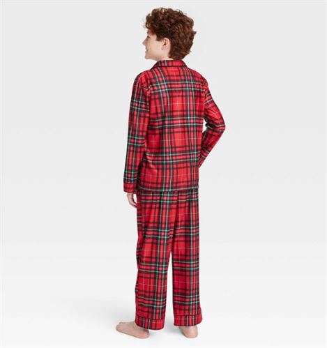 Kids' Holiday Tartan Plaid Flannel Matching Family Pajama Set - Wondershop™ Red