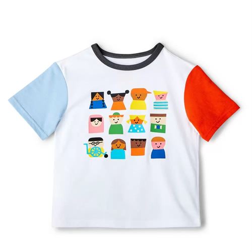 Toddler Kids-Print Color Block Short Sleeve T-Shirt - Christian Robinson x Targe