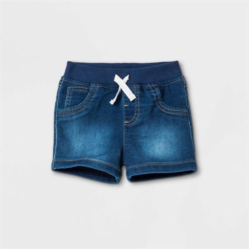 Baby Boys' Jean Shorts - Cat & Jack Medium Denim Wash 12M, Blue