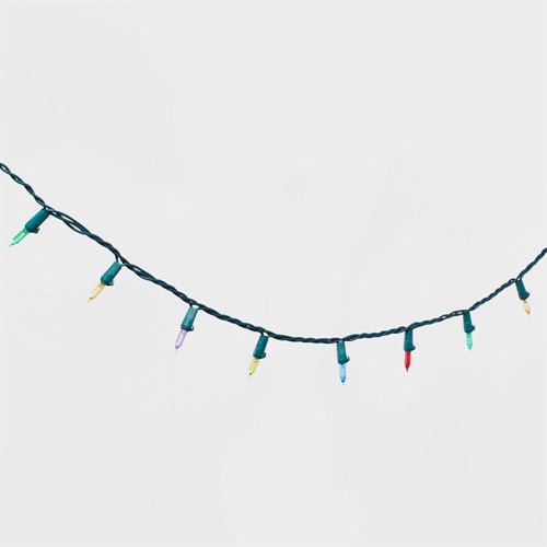 60ct LED Faceted Mini Christmas String Lights with Green Wire 6 m Wondershop™ 120V