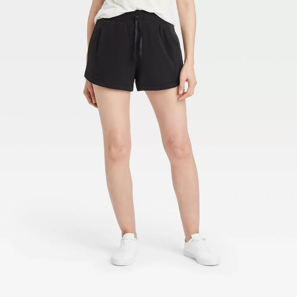 Women's High-Rise French Terry Shorts 8.8 cm - All in Motion Black XXL -  Miazone