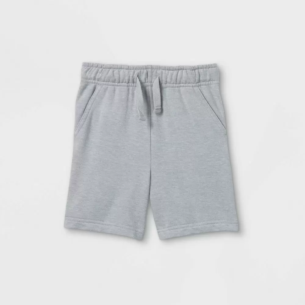 Toddler Boys' Knit Pull-On Shorts - Cat & Jack Heather Gray 12M