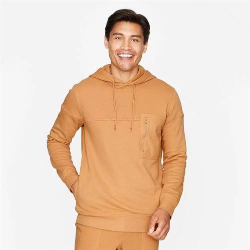 Men's Relaxed Fit Hoodie Sweatshirt -  Goodfellow  ™& Co Brown S