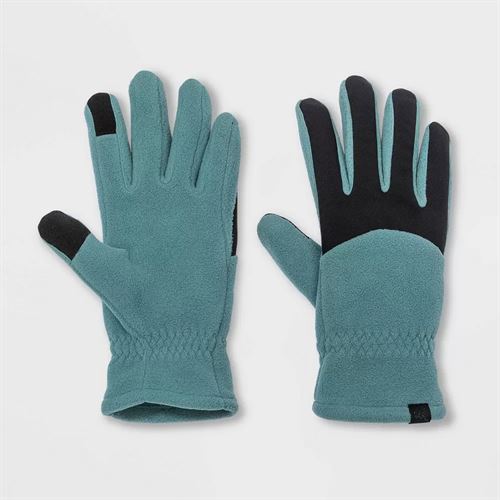 Women's Polartec Fleece Gloves - All in Motion Teal S/M, Blue