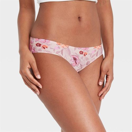 Women's Floral Print Bonded Micro Bikini Underwear - Auden - Miazone