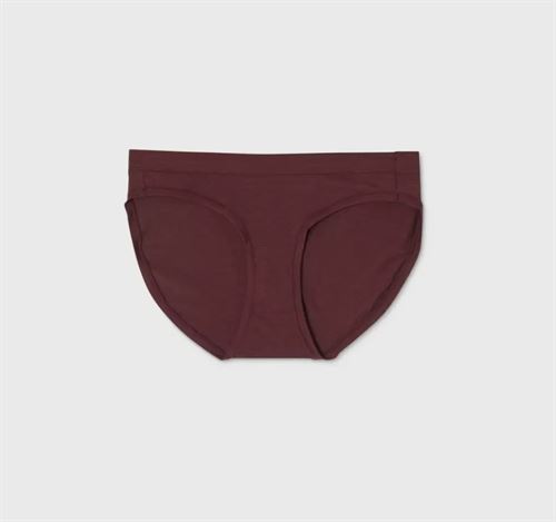 Women's Comfort Bikini Underwear - Auden Burgundy L, Red - Miazone