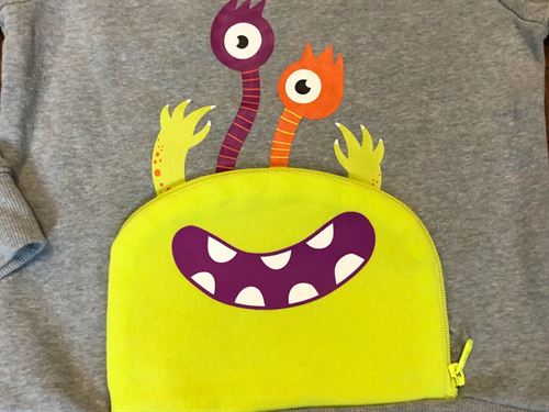 Toddler Boys' Halloween Monster Fleece Crew Neck Pullover Sweatshirt - Cat & Jack™